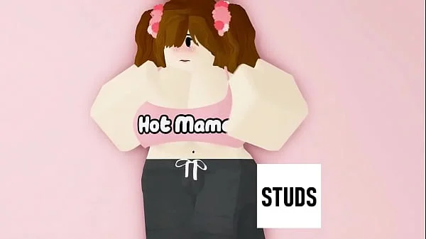 STUDS - Brunette step mom MILF shows off in nude photo shoot (ROBLOX PORN/RR34)