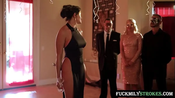 The most perverted new year fantasy of 2022, stepbrothers and stepsisters all fucking at the lust party.