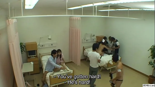 Japanese CMNF naked hospital prank TV show