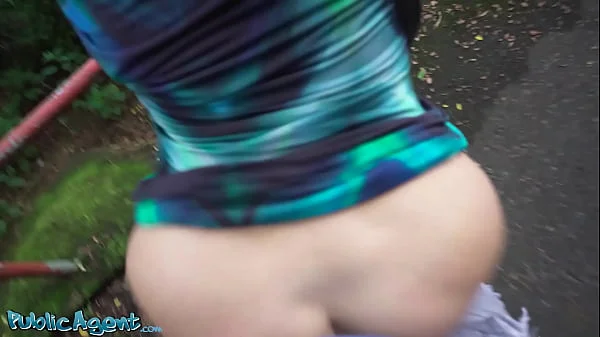 Public Agent - Blonde MILF with natural tits and nice grippy pussy flaps fucks outdoors in a public park