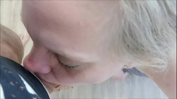 Blonde Milf Caroline Upside Down Puke Vomit Deepthroat Facefuck