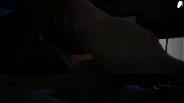 (4K) Female Ghost fucks a guy's penis hard and makes him cum everywhere | 3D Hentai