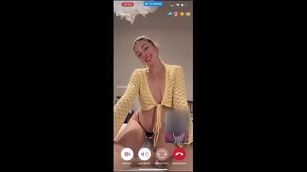 My husband is jerking and cum front of my momy a while we talk with her by video call.
