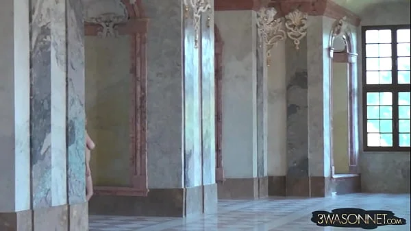 Ewa Sonnet Naked in a Monastery Colorful Version HD Full Frontal and Back Nude Walking Video
