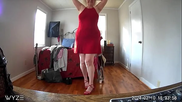 Hidden Camera - Step Mom Comes Home From Shopping, Tries On New  Clothes And Masturbates!