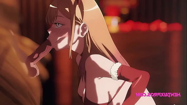 Hot Blonde Marin Dressed as a Bunny Gives Blowjob then Gets Creampied - Uncensored Cartoon