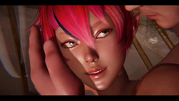 Uncensored hentai / 3d | Sera plays hard to get and fall in love after she gets fucked | Brown Elf | Rise of Eros