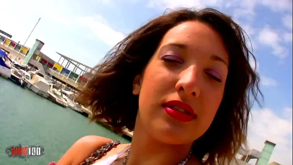 French slut orgasming like a whore with older cock in her ass