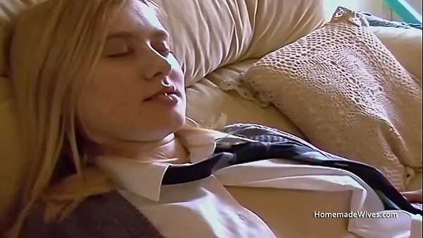 Older wife plays with a British teen