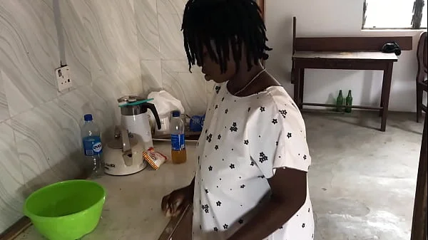 KITCHEN FREESTYLE SEX WITH THE SEXY HOUSE MAID