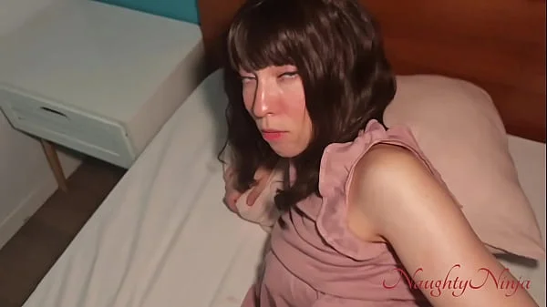 Sleeping Next to my Step-Sister and Waking up to Her Masturbating to Hentai