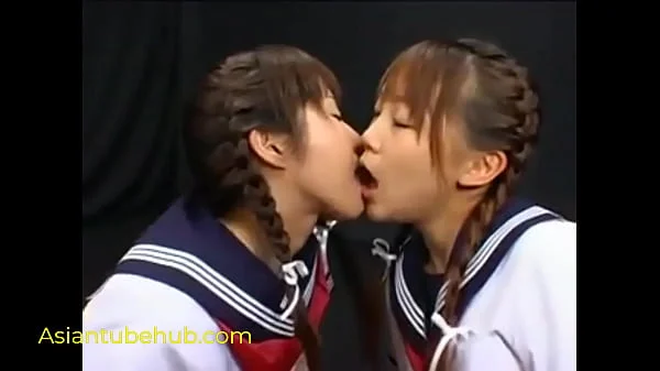 Japanese Teen Girls Cum Swapping and Cum Kissing Compilation