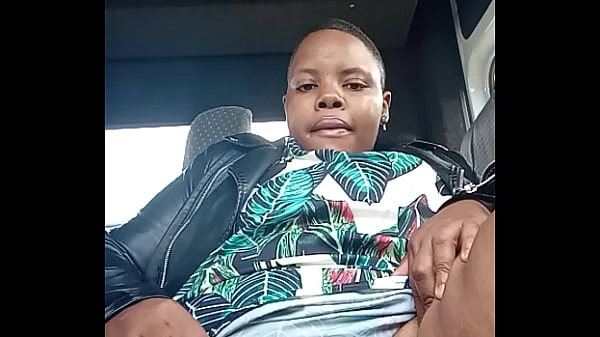Chubby bitch playing with her pussy in a public taxi