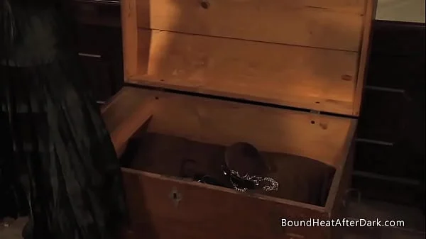 Lesbian Slave Receives Collar And Chain As A Gift