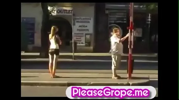 Stunning Office Lady Teasing Strangers on the Bus!