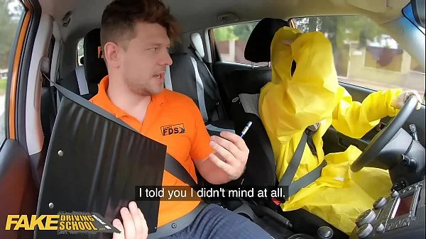 Fake Driving School Lexi Dona Takes Off her Hazmat Suit and Fucks Instructor