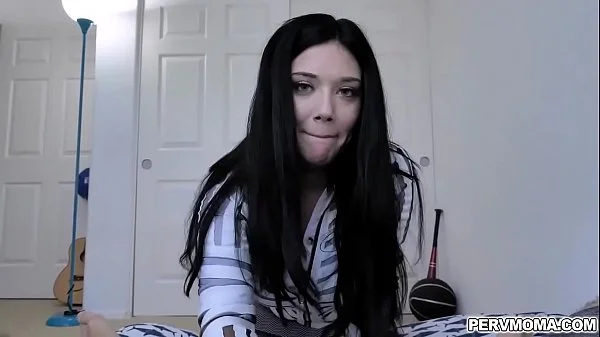 My hot stepmom makes my cock hard as rock and gave me a head