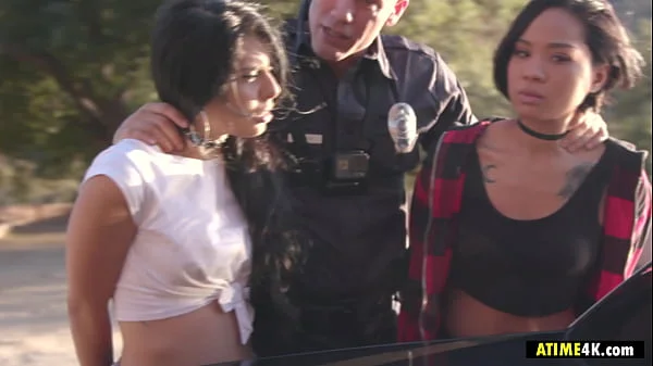 Police busts escaping sluts Gina Valentina, Honey Gold