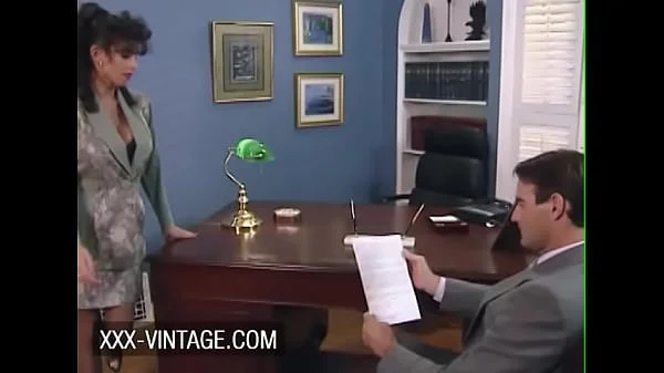 Big boobed Sarah Young fucked on the office table