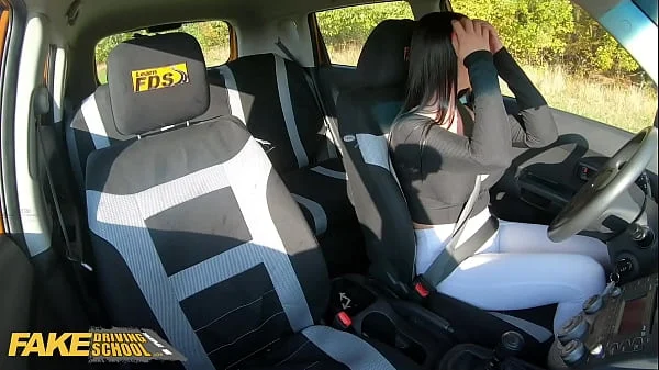 Fake Driving Instructor Cheats with Hot Student Lady Gang