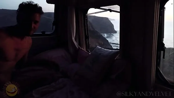 Hot and sexy scene from a cliff in Portugal! We fuck everywhere we park our van