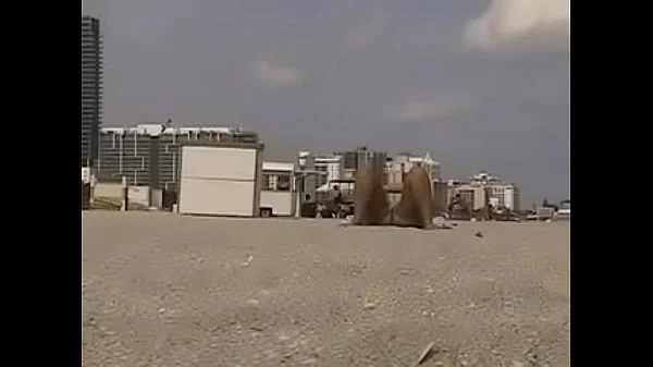Exhibitionist Wife 11 - My friend Anjelica Shaved Pussy Flashing On Public Beach For Voyeurs!