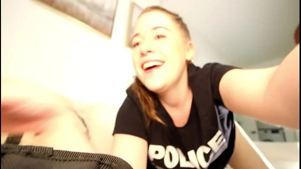 Fuck the Police White Girl Cops (Season 1 Episode 3) Little blonde midget federal agent returns to Miami beach penthouse for another round of rough interracial fucking from big black cock hustler ft Alice Merchesi / Shimmy Cash