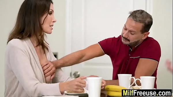 Stepmom used as fuck toy by stepson & stepfather