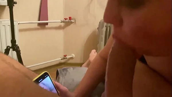 SexWife MILF films herself on the phone for her cuckold husband while I DESTROY her mouth