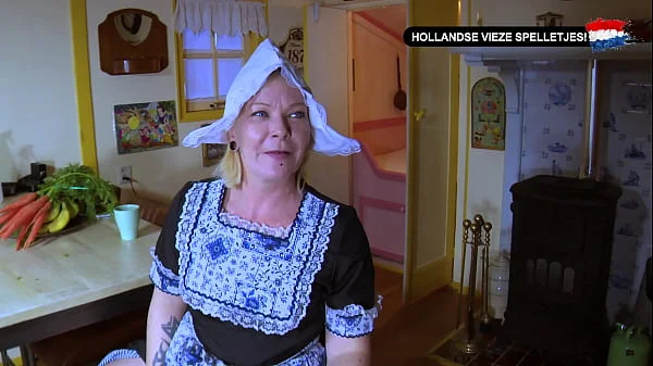 Komkommer neuken, sex met een Nederlandse MILF! - Dutch Dirty Games