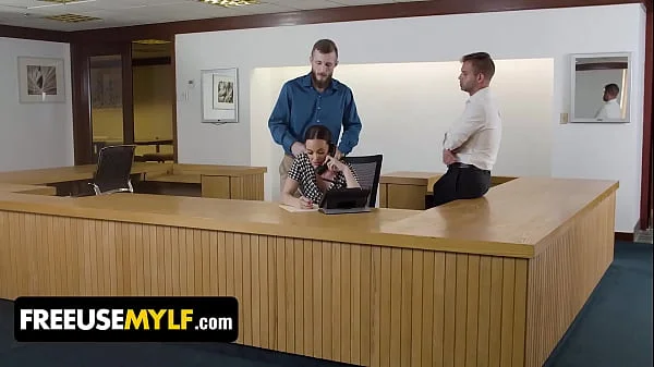 FreeUse Milf - Obedient Milf Receptionist Pleases Her Two Horny Colleagues All Around The Office