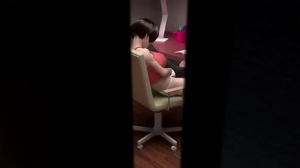 3D Hentai | Sister caught masturbating and fucked